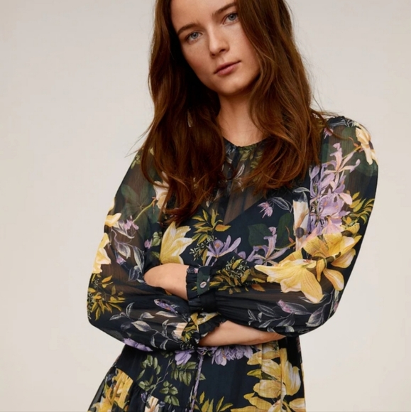 MANGO floral dress - Picture 6 of 12